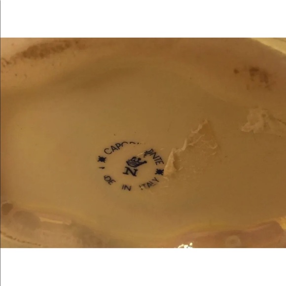 Vintage Capodimonte Small Vase Made In Italy Medallion Porcelain Limited - Picture 7 of 11